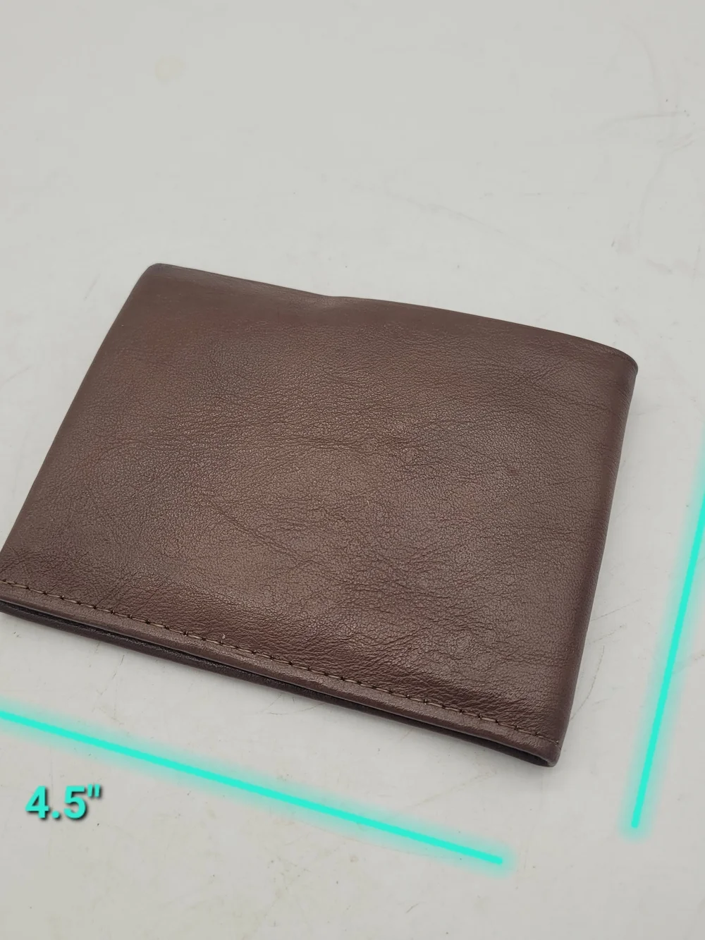 Ami Brown Leather Men's Bifold Card Wallet